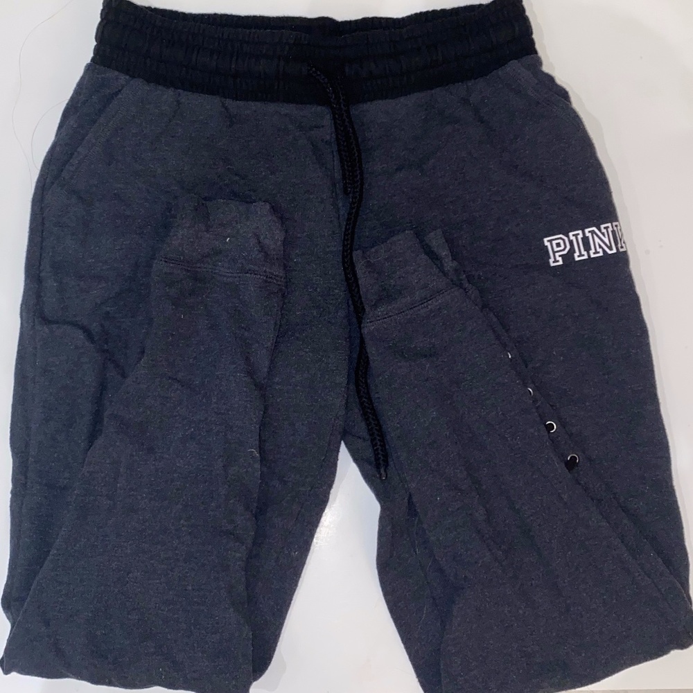 PINK grey sweatpants